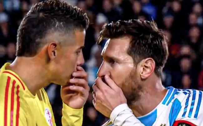 Messi nói gì với Rodriguez ở trận hòa 1-1 Colombia?