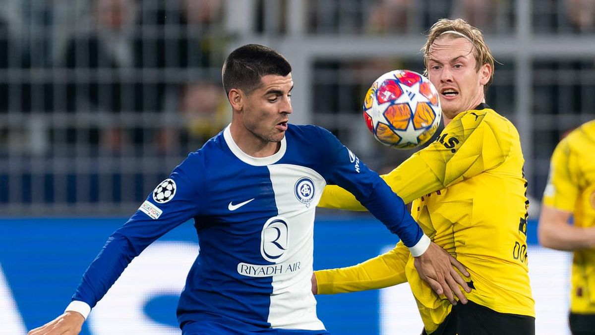Morata bị chỉ trích thậm tệ vì bỏ lỡ cơ hội trong trận đấu với Dortmund.