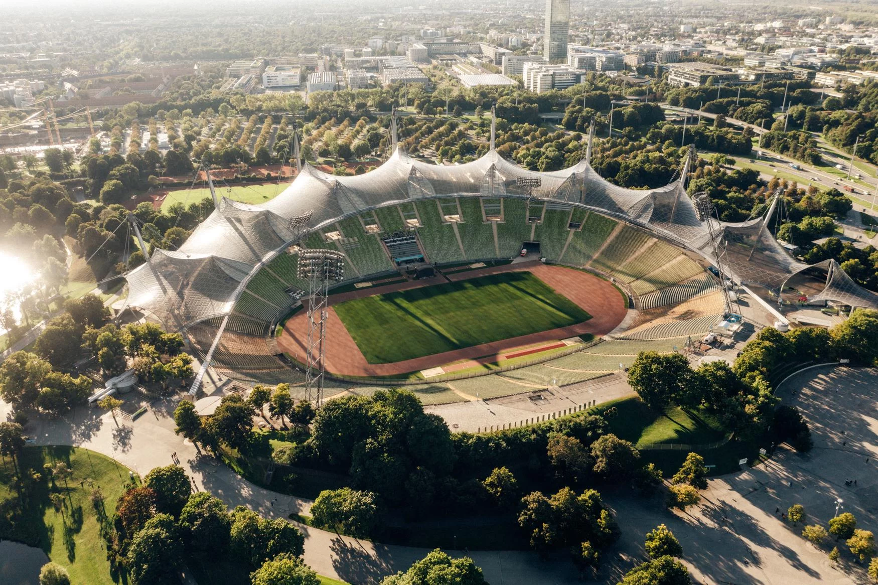 Sân Olympic Munich - sân nhà trước đây của Bayern.