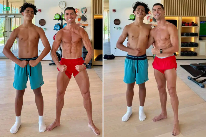 Ở tuổi 14, con trai Ronaldo "gây sốt" với chiều cao xấp xỉ CR7