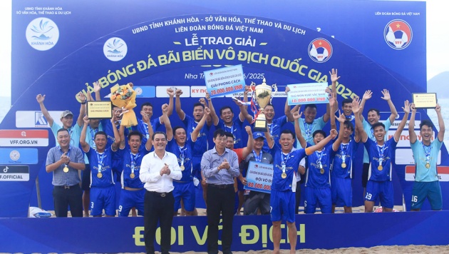 Khánh Hòa xuất sắc lên ngôi vô địch.
