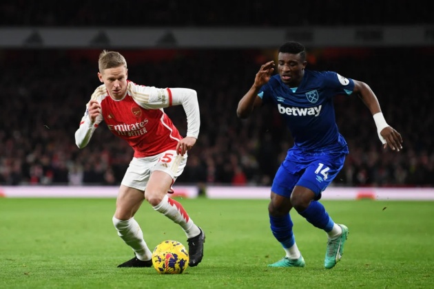Zinchenko - món quà chia tay hoàn hảo giúp Arsenal chốt Mohammed Kudus?
