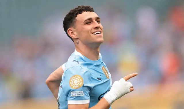 Ảnh minh họa cho bài viết về Man City 2-0 Wydad Athletic: Dấu ấn Foden; Vết gợn thẻ đỏ