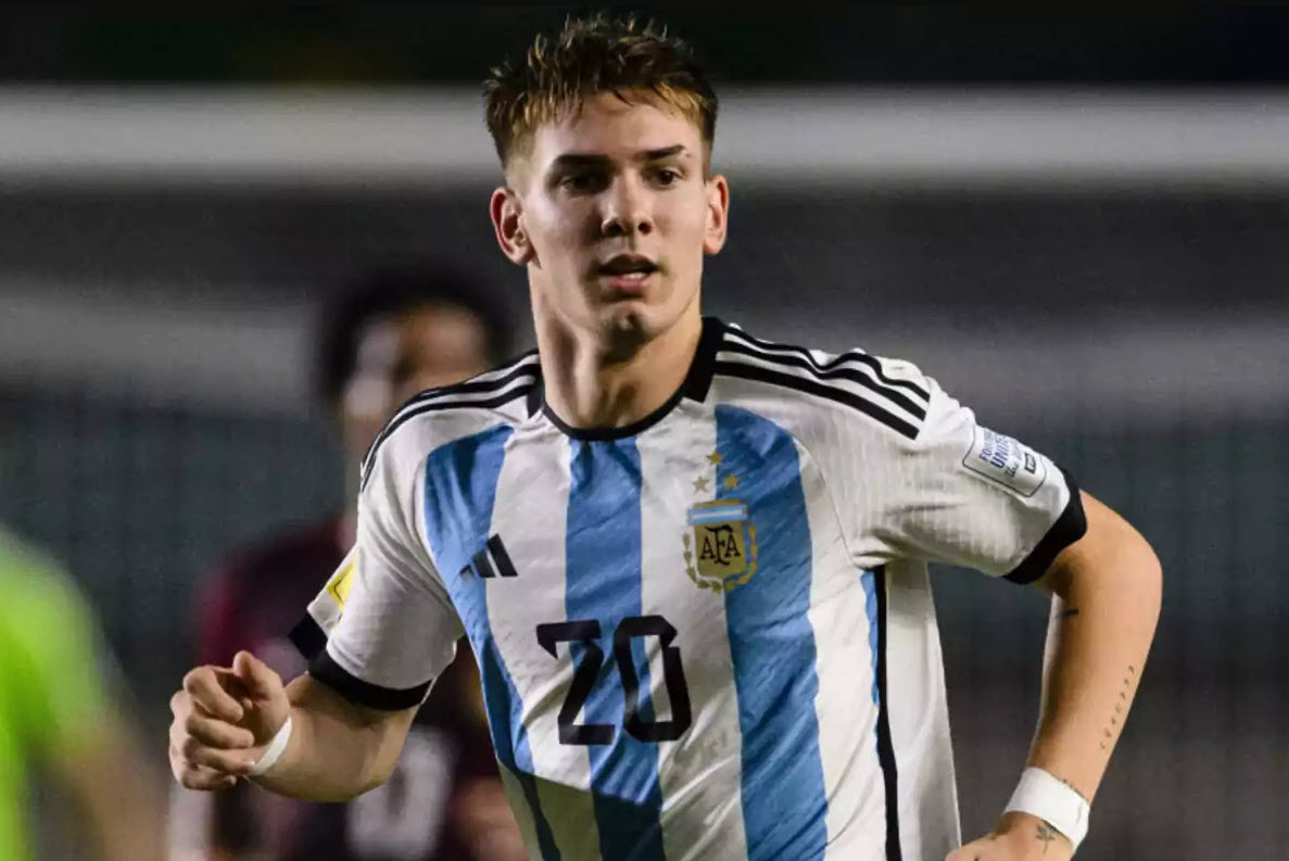 Franco Mastantuono từng là fan của Barca.