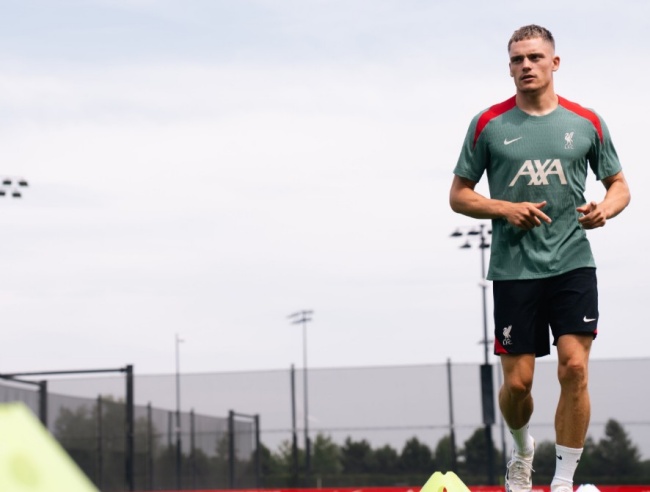 Wirtz trong màu áo Liverpool.