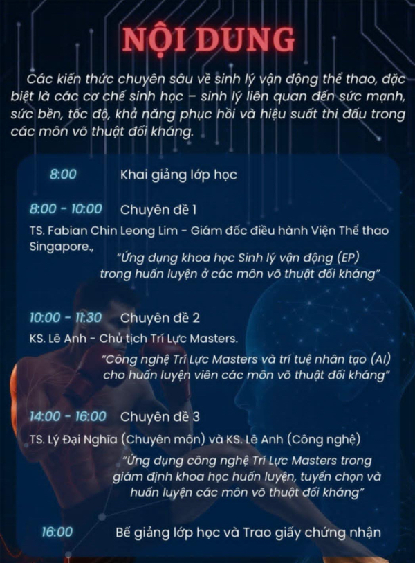 Thời gian biểu của sự kiện.
