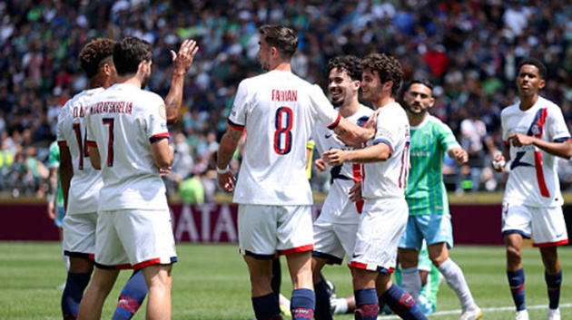 Ảnh minh họa cho bài viết về Kvaratskhelia và Hakimi lập công, PSG thẳng tiến tại Club World Cup