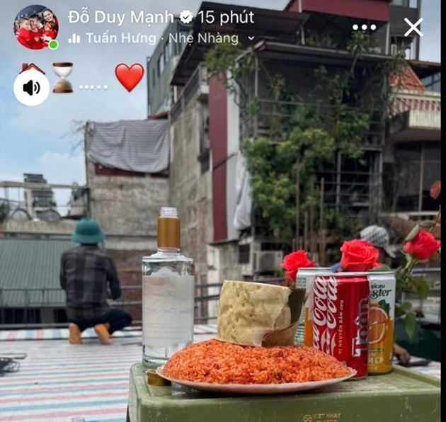 Ảnh khởi công nhà mới được Duy Mạnh chia sẻ.