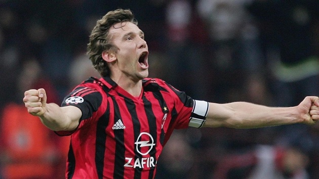 Shevchenko đã có những thành công đáng ngưỡng mộ trong màu áo AC Milan.