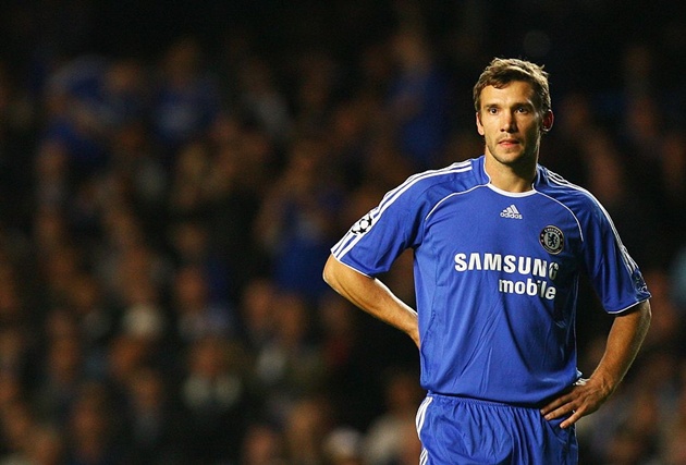 Shevchenko có khoảng thời gian không như ý tại Chelsea.