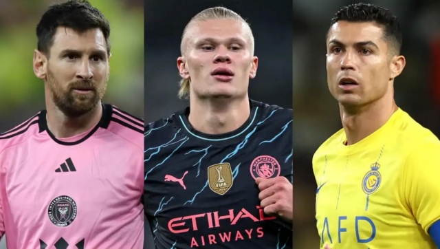 So sánh cột mốc 300 bàn của Erling Haaland với Messi và Ronaldo