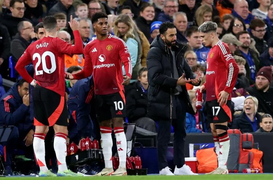 Marcu Rashford cùng Alejandro Garnacho là 2 cầu thủ thuộc dạng