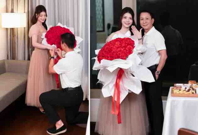 HLV Văn Sỹ Sơn cầu hôn bạn gái: "Em là người cuối cùng anh quỳ gối trước mặt"
