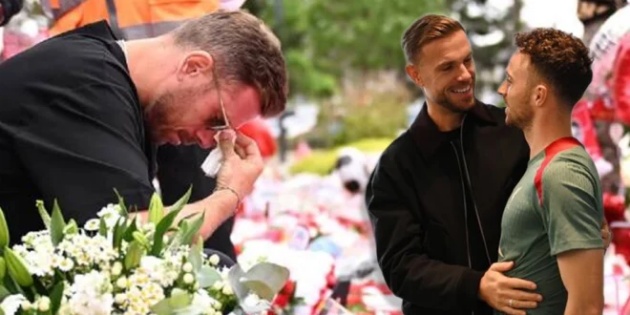 Jordan Henderson khóc cho Diogo Jota