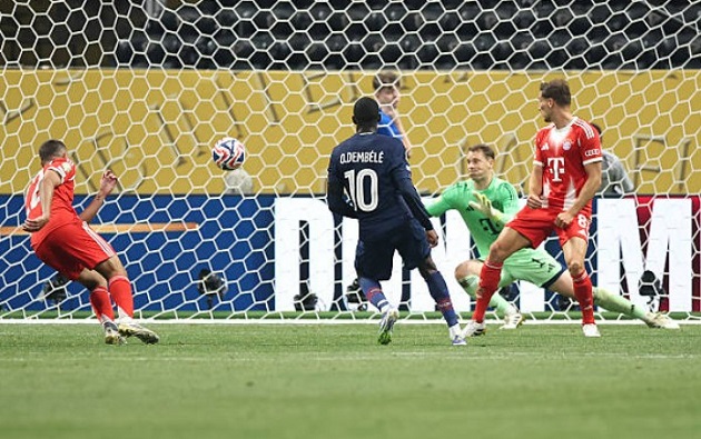Dembele kết liễu Hùm xám bằng cú sút cực căng.