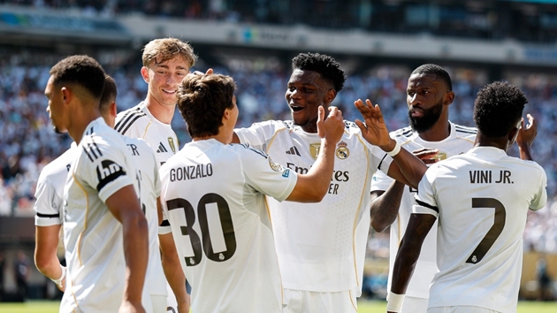 Đội hình Real Madrid đồng đều và linh hoạt.