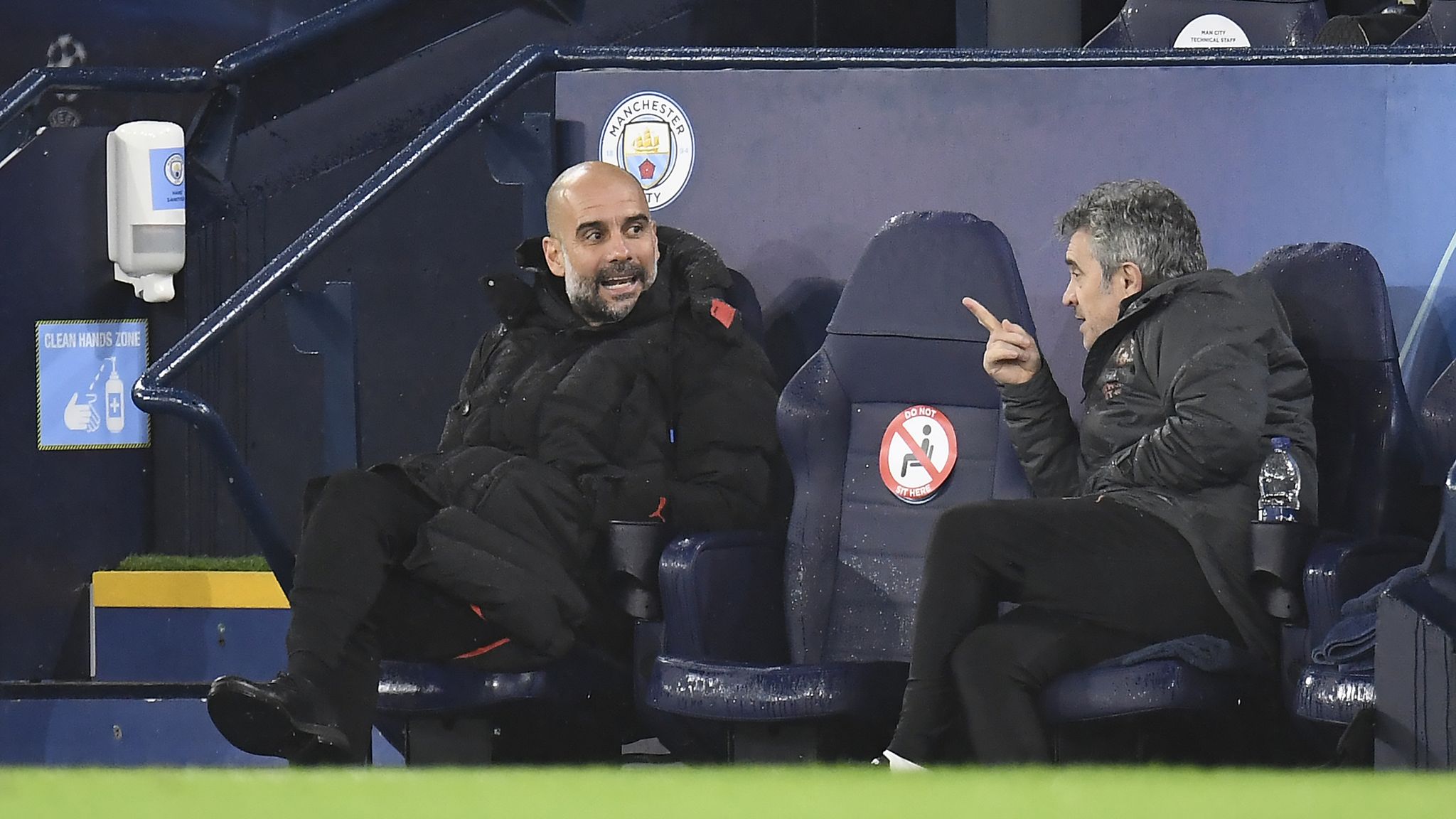Pep và Juanma Lillo ở Man City.