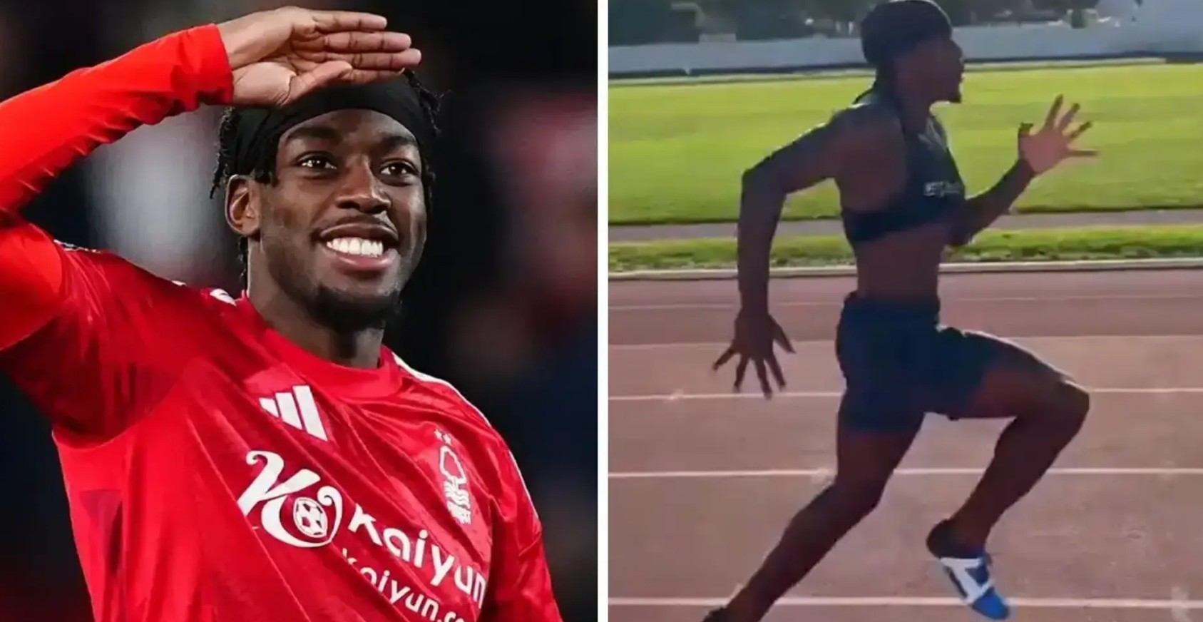 Elanga khoe tài chạy 100m khiến CĐV Newcastle phải trầm trồ