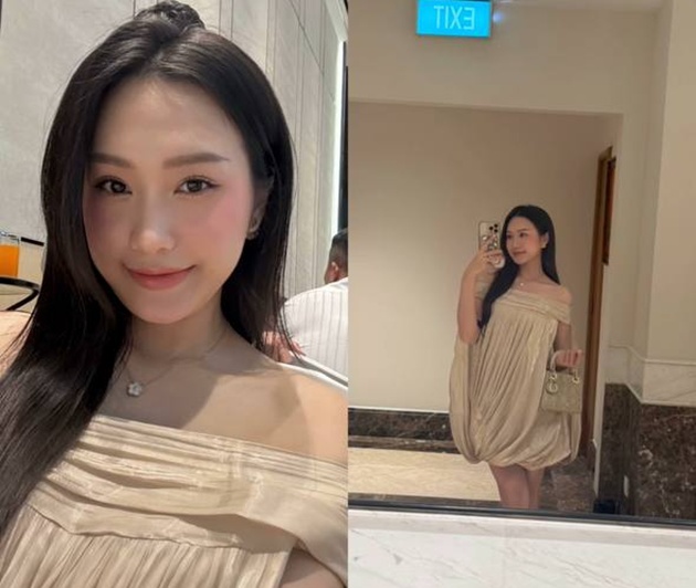 Vẻ quyến rũ của vợ Đoàn Văn Hậu lại gây chú ý