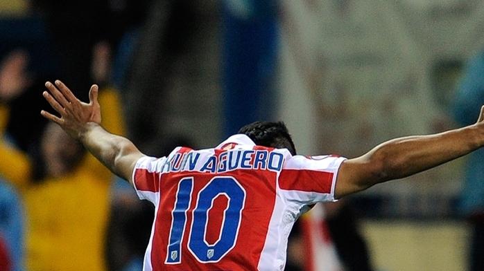 Aguero từng có những năm tháng rực rỡ ở Atletico.