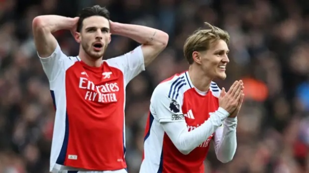 Rice, Odegaard giờ có thêm người chia lửa.