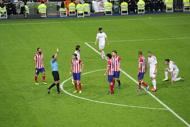 Trận Derby Madrid vào năm 2014.