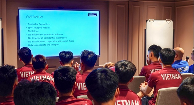 U23 Việt Nam tham dự cuộc họp về phòng chống tiêu cực do LĐBĐ Đông Nam Á tổ chức.