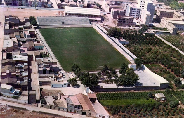 Sân nhà của Villarreal vào năm 1970 nhìn tương đối thô sơ