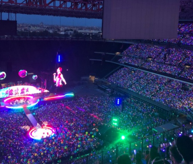Một buổi hòa nhạc diễn ra ở San Siro.