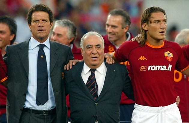 Franco Sensi kết thúc kỷ nguyên cùng Roma vào cuối những năm 2000.
