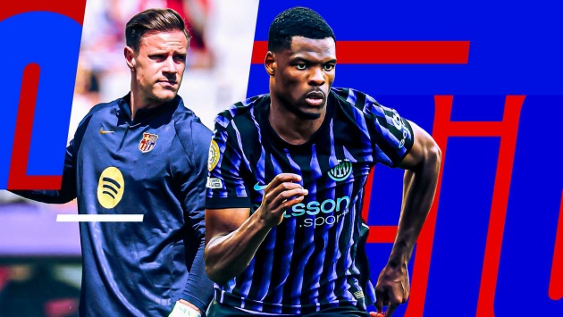 Ter Stegen có thể mở cánh cửa cho Dumfries rời Inter.