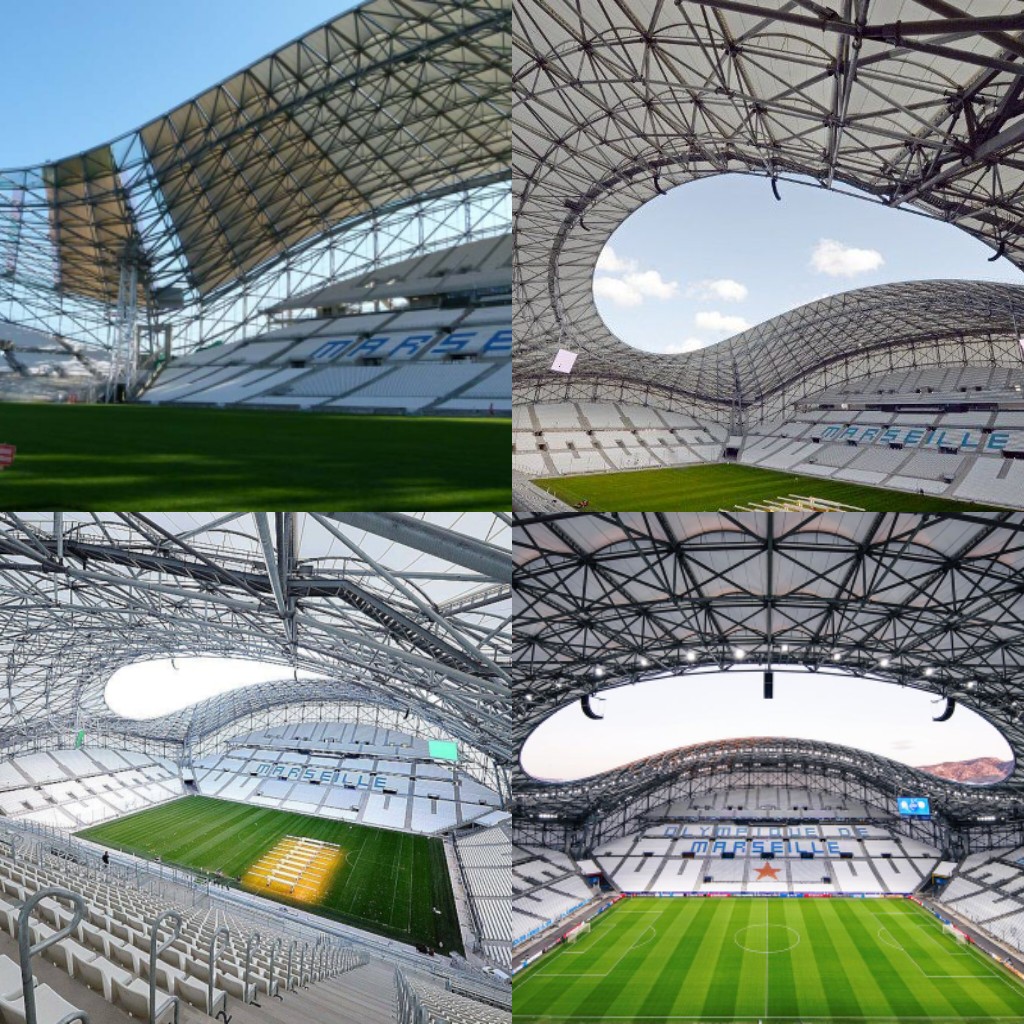Velodrome được lắp đặt mái che dạng lượn sóng đặc trưng trước EURO 2016.