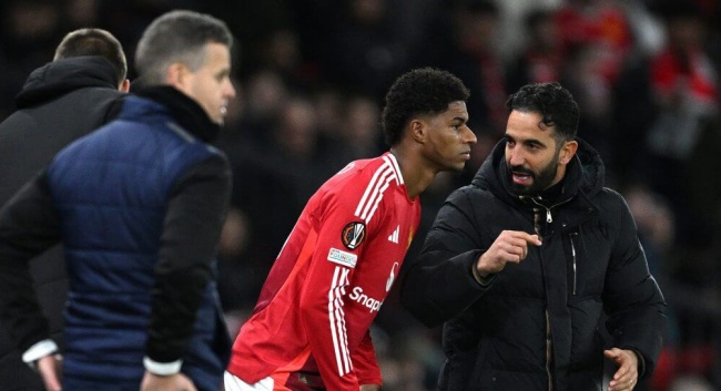 Rashford không có đất diễn dưới thời Amorim.