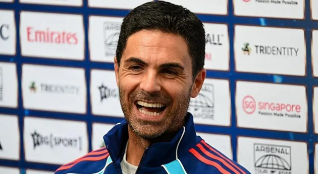 Arteta: “Tôi rất hài lòng với đội hình 10–15 ngày qua”