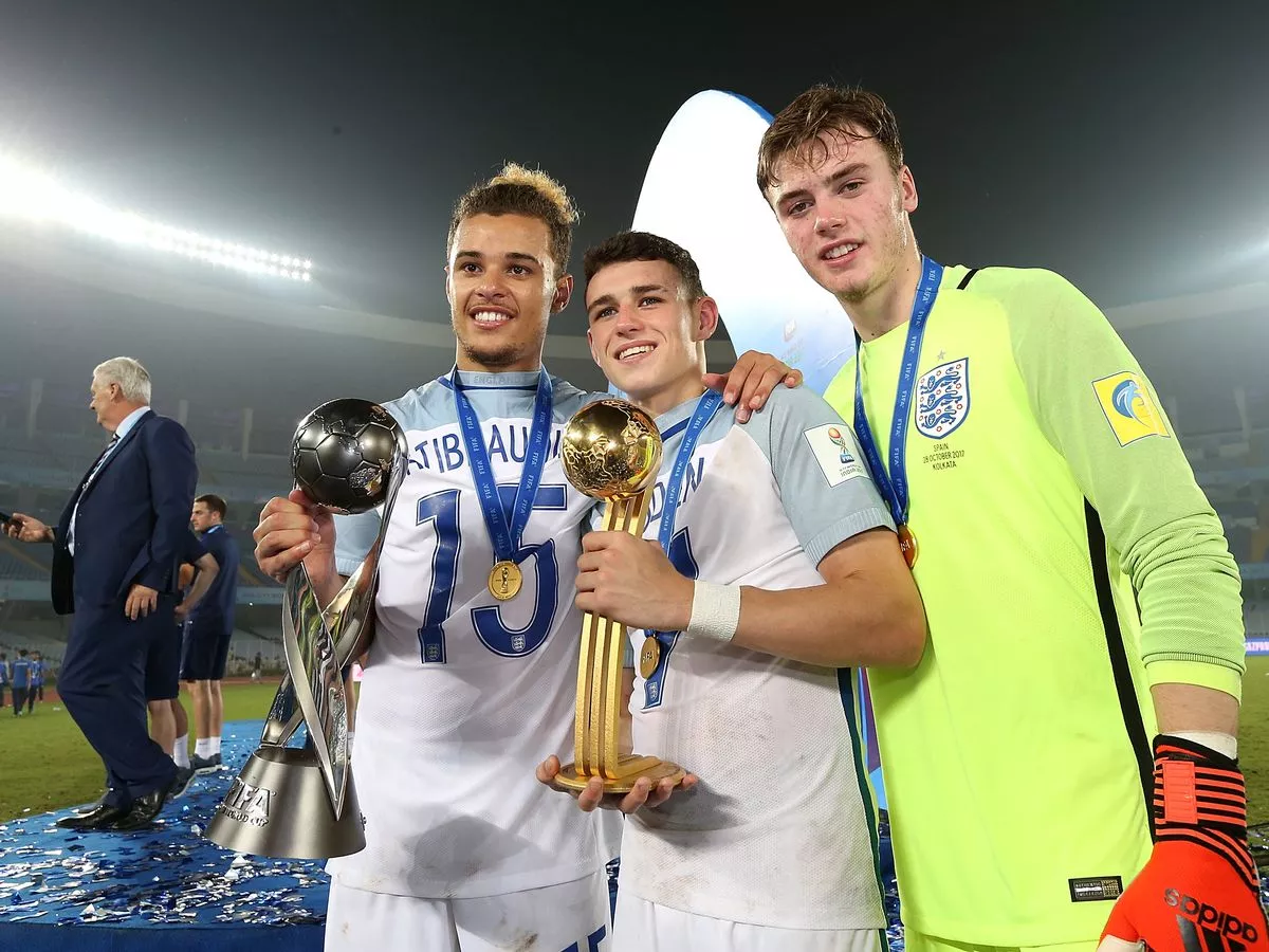 Thủ thành Curtis Anderson khi cùng U17 Anh vô địch World Cup