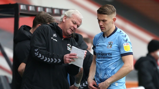 Viktor Gyokeres trong màu áo Coventry.