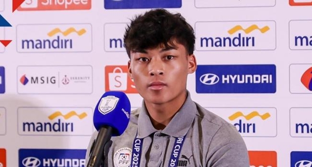 Tiền vệ Philippines tự tin hạ U23 Việt Nam ở bán kết