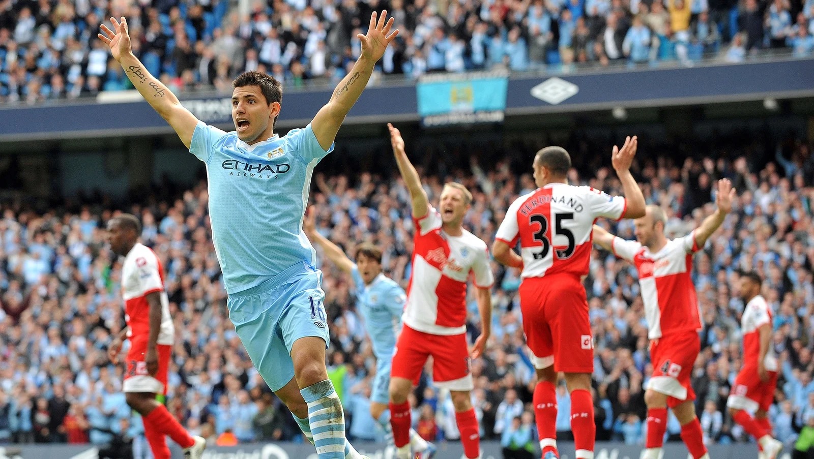 Sergio Aguero tạo nên một trong những khoảnh khắc cảm xúc nhất lịch sử Ngoại hạng Anh với bàn thắng quyết định giúp Manchester City lên ngôi vô địch ở mùa giải 2011-12.