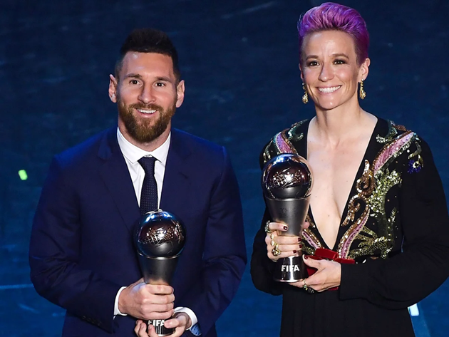 Megan Rapinoe "vừa buồn vừa giận" Messi và Ronaldo