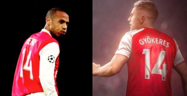 NÓNG! Gyokeres quyết định khoác số 14 của Henry ở Arsenal