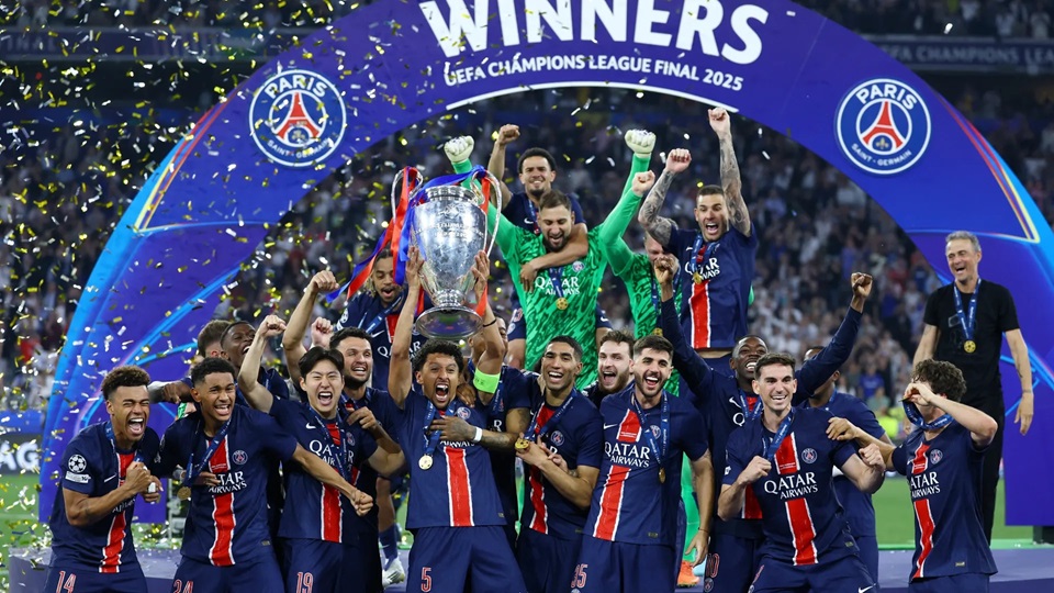 Họ lên ngôi với chiến thắng đậm 5-0.