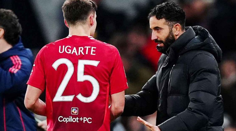 Manuel Ugarte ủng hộ HLV Ruben Amorim.