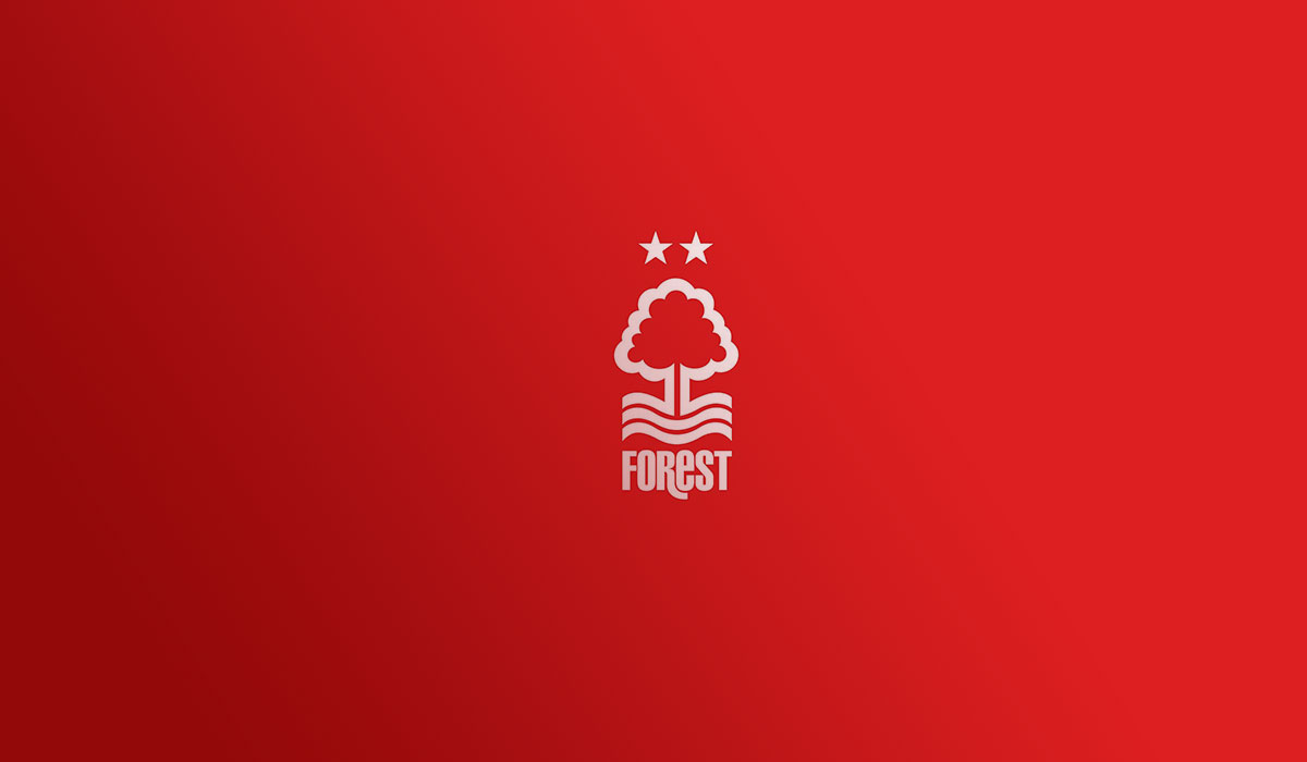 Mẫu logo của CLB Nottingham Forest.