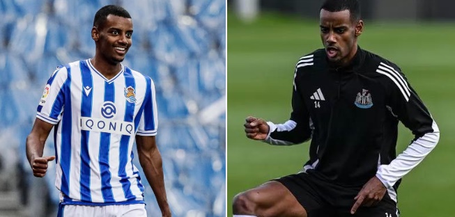 Ảnh bài viết Isak tập luyện tại Real Sociedad trong lúc chờ đợi Liverpool