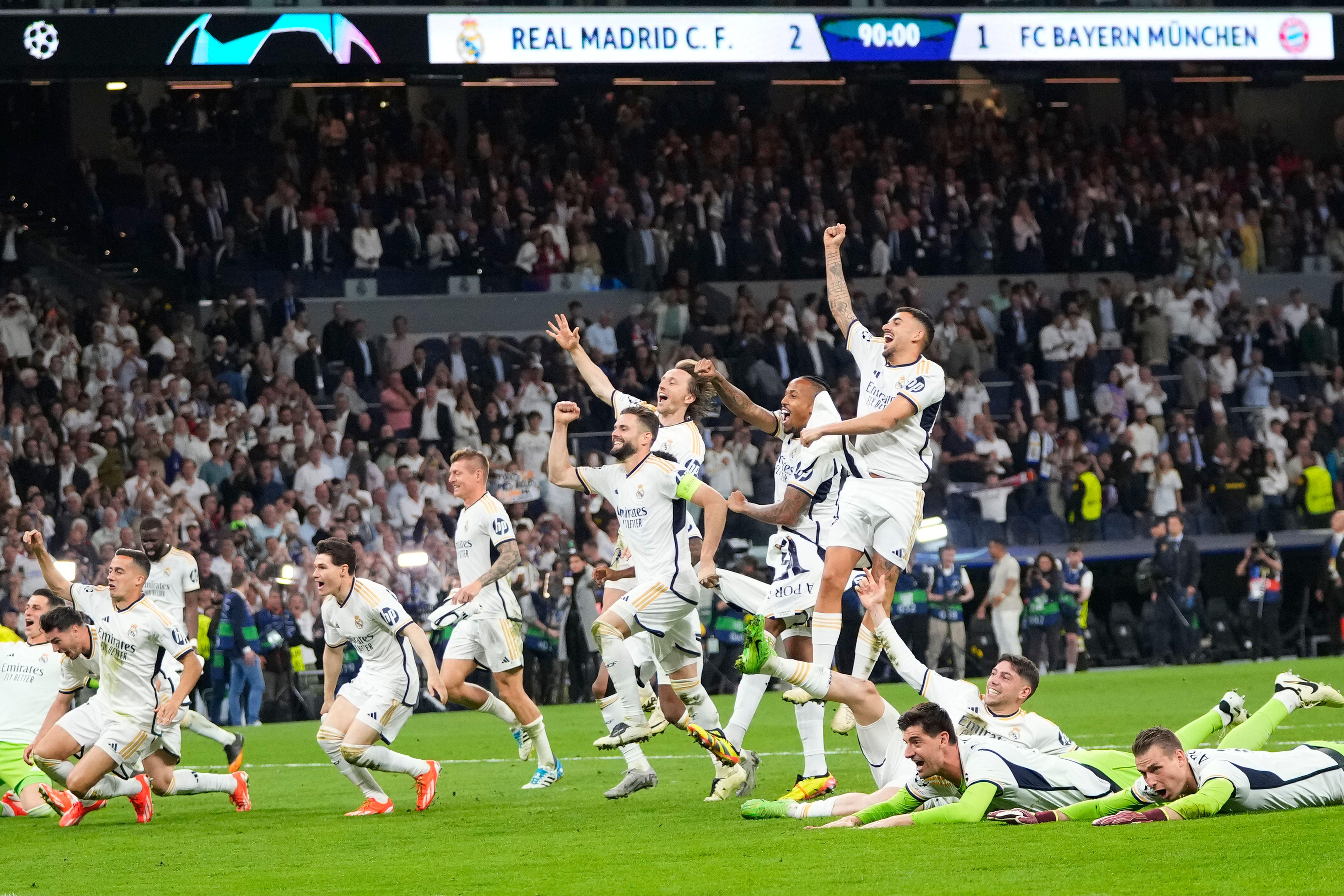 Wembley cũng là nơi Real lần thứ 15 lên đỉnh Châu Âu