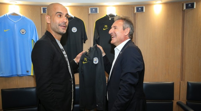 Txiki Begiristain và Pep.