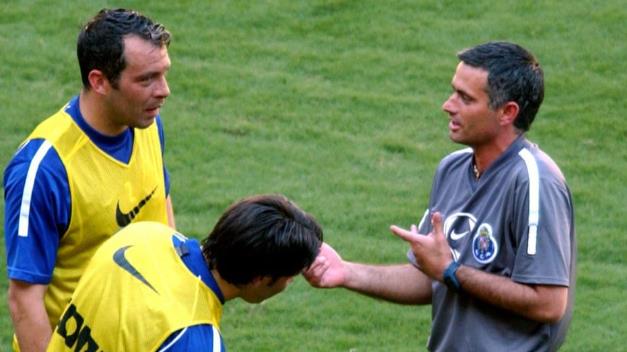 Jorge Costa và Mourinho ngày còn ở Porto.