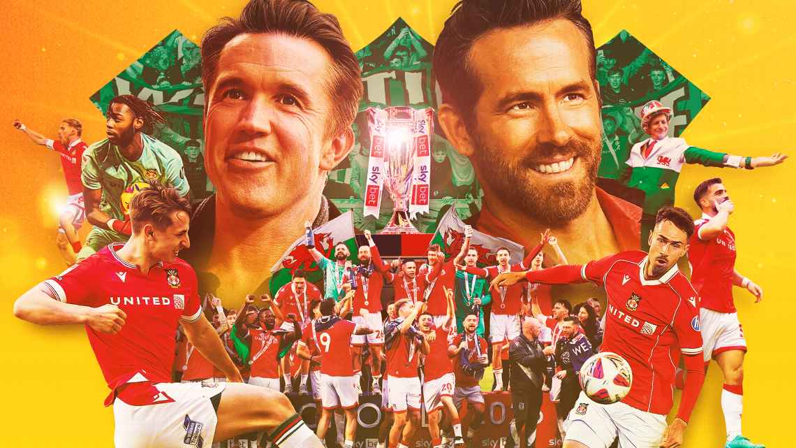 Wrexham dưới bàn tay của chủ tịch nổi tiếng Ryan Reynolds cú cú bứt phá ngoạn mục