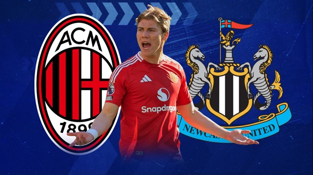 Hojlund có thể đến Milan hoặc Newcastle