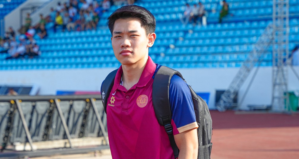 Nguyễn Đình Bắc tỏa sáng sau khi vào sân từ băng ghế dự bị ở trận đấu giữa CAHN và Nam Định. Ảnh: CAHN FC.